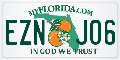 FL license plate EZNJ06