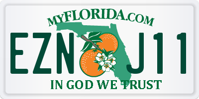 FL license plate EZNJ11