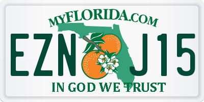 FL license plate EZNJ15