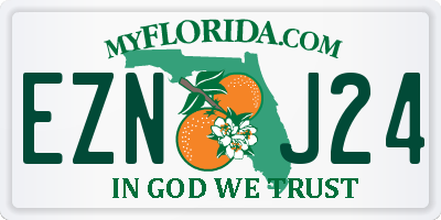 FL license plate EZNJ24