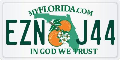 FL license plate EZNJ44