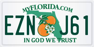 FL license plate EZNJ61