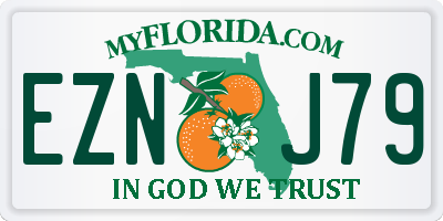 FL license plate EZNJ79