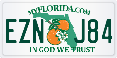 FL license plate EZNJ84