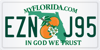 FL license plate EZNJ95