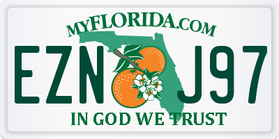 FL license plate EZNJ97