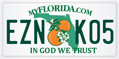 FL license plate EZNK05