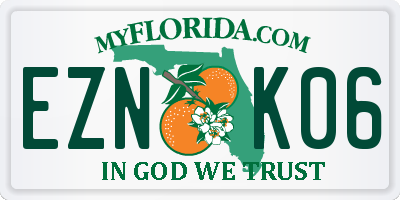 FL license plate EZNK06