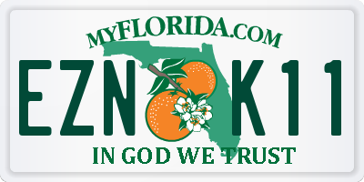 FL license plate EZNK11