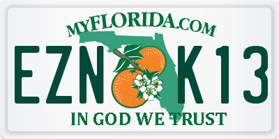 FL license plate EZNK13