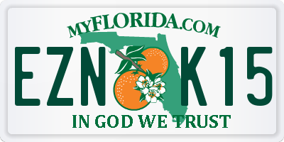 FL license plate EZNK15