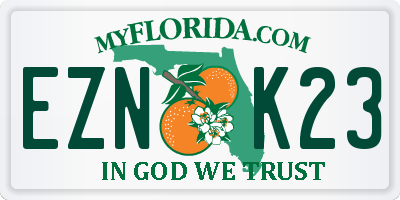 FL license plate EZNK23