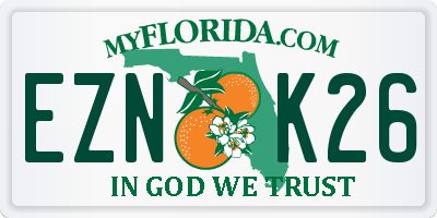 FL license plate EZNK26