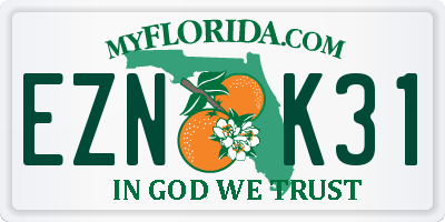 FL license plate EZNK31