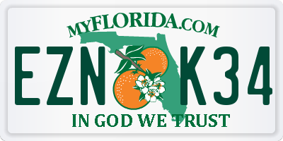 FL license plate EZNK34