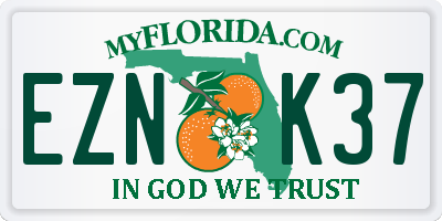 FL license plate EZNK37