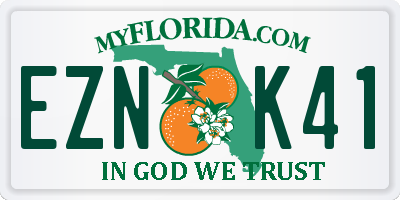 FL license plate EZNK41