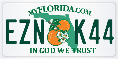 FL license plate EZNK44