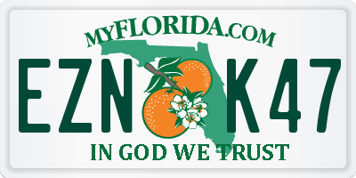 FL license plate EZNK47