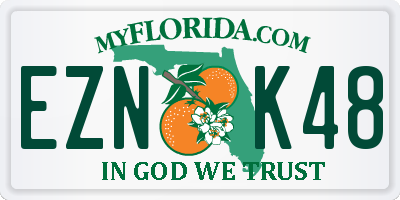 FL license plate EZNK48