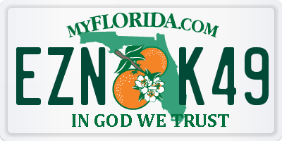 FL license plate EZNK49