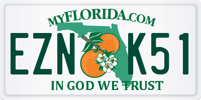 FL license plate EZNK51