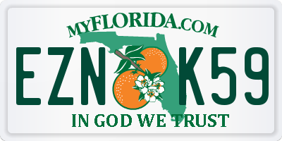 FL license plate EZNK59