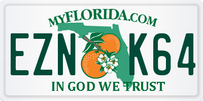 FL license plate EZNK64