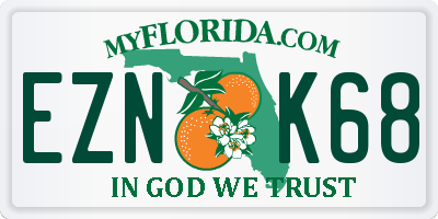 FL license plate EZNK68