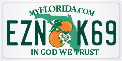 FL license plate EZNK69