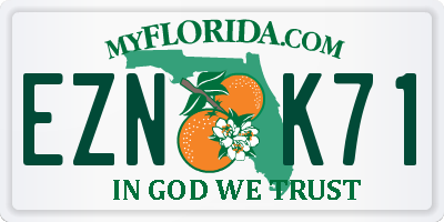 FL license plate EZNK71