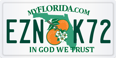 FL license plate EZNK72