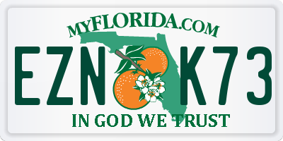 FL license plate EZNK73