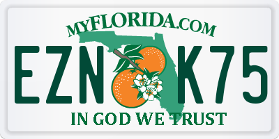 FL license plate EZNK75