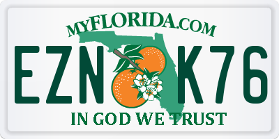 FL license plate EZNK76