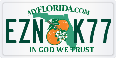 FL license plate EZNK77