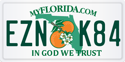 FL license plate EZNK84