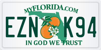 FL license plate EZNK94