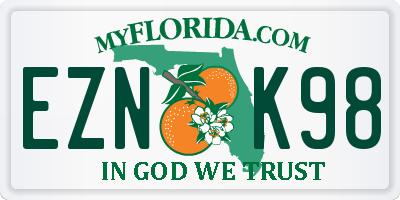 FL license plate EZNK98