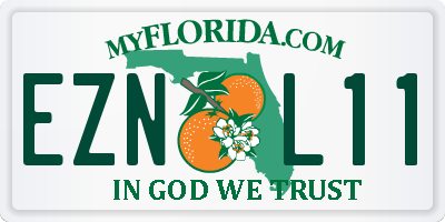 FL license plate EZNL11