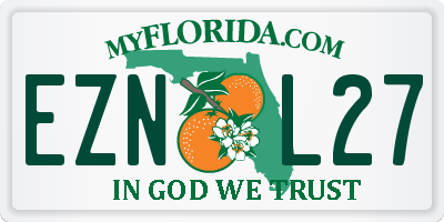 FL license plate EZNL27