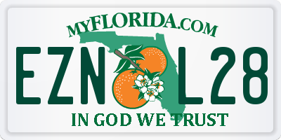 FL license plate EZNL28