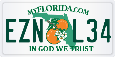 FL license plate EZNL34