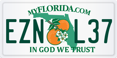 FL license plate EZNL37