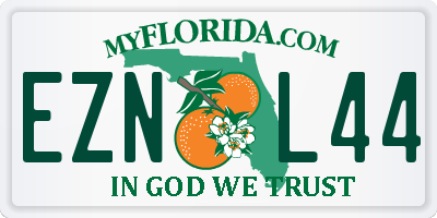 FL license plate EZNL44