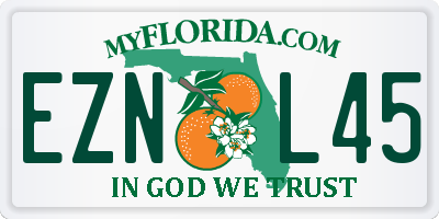 FL license plate EZNL45