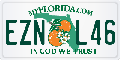 FL license plate EZNL46