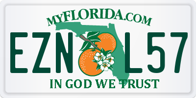 FL license plate EZNL57