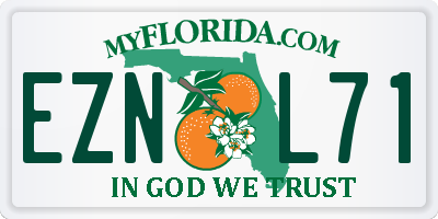 FL license plate EZNL71