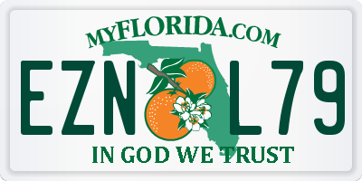 FL license plate EZNL79